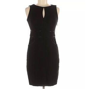 EUC Cynthia Cynthia Steffe Sleeveless Black Pocketed Sheath Dress- Size 2